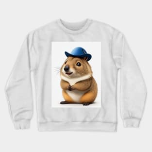 Cute Furry Friendly Mr. Quokka Crewneck Sweatshirt